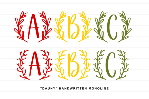 Dauny Monogram: A Sweet and Personal Font for Web Design