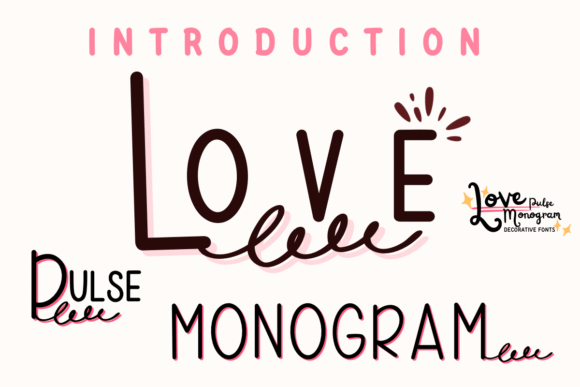 Discover Love Pulse Monogram: A Decorative Font for Elegant Publishing