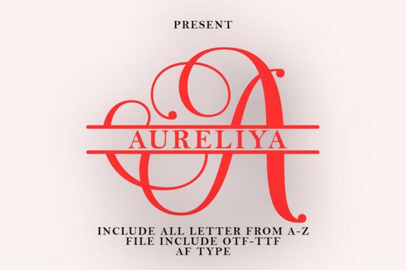 Discover the Charm of Aureliya: A Decorative Font for Makers