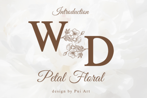 Discover the Elegance of Petal Floral Monogram Font