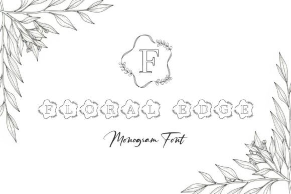 Elevate Your Brand with Floral Edge Monogram Font