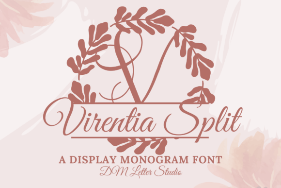Elevate Your Brand with Virentia Split Monogram Font