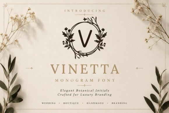 Elevate Your Campaigns with Vinetta Monogram Font