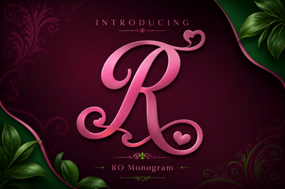 Elevate Your Craft with Ro Monogram Font