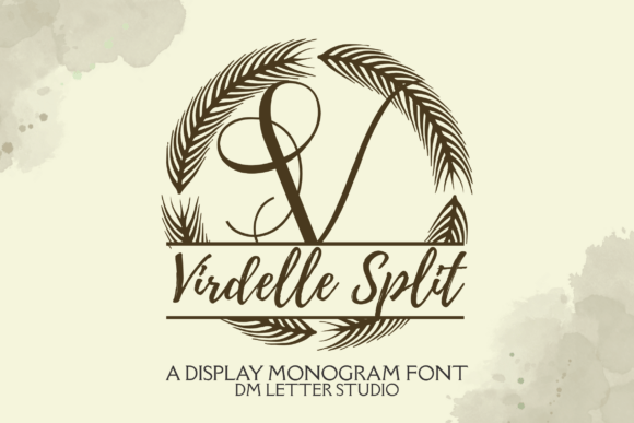 Elevate Your Craft with Virdelle Split Monogram Font