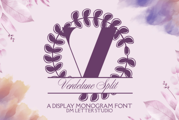 Elevate Your Editorial Design with Verdelune Split Monogram