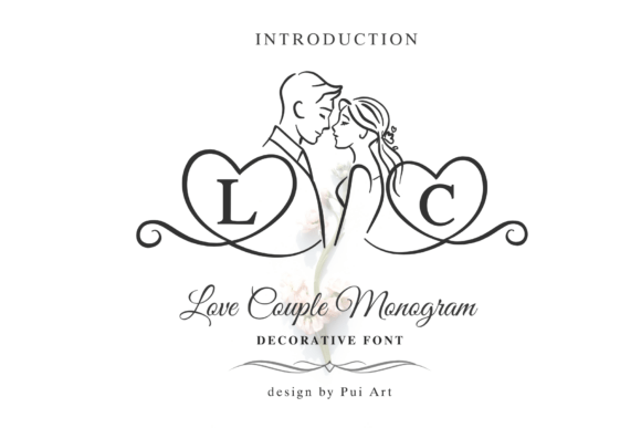 Elevate Your Wedding Invites with Love Couple Monogram