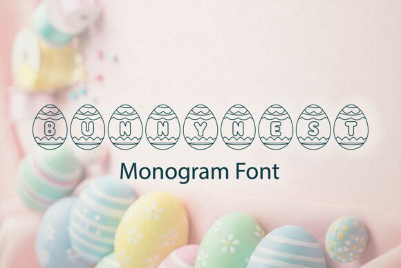 Enhance Your Brand with Bunnynest Easter Egg Monogram Font