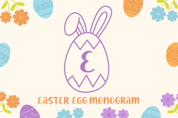 Enhance Your Brand with Easter Egg Monogram Font