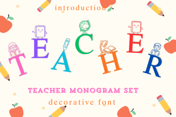 Enhance Your Brand with Teacher Monogram Set
