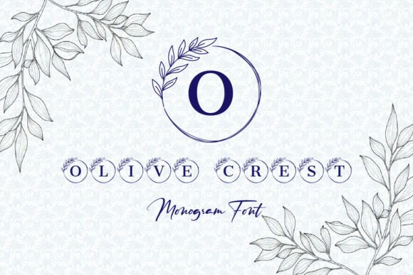 Enhancing Web Design with Olive Crest Monogram