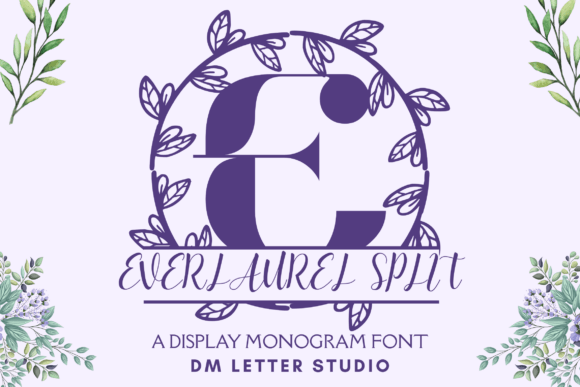 Everlaurel Split Monogram: A Timeless Font for Elegant Publishing