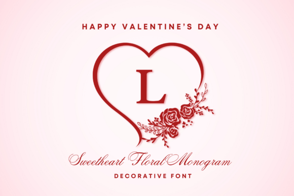 Exploring Sweetheart Floral Monogram: A Romantic Font for Elegant Designs