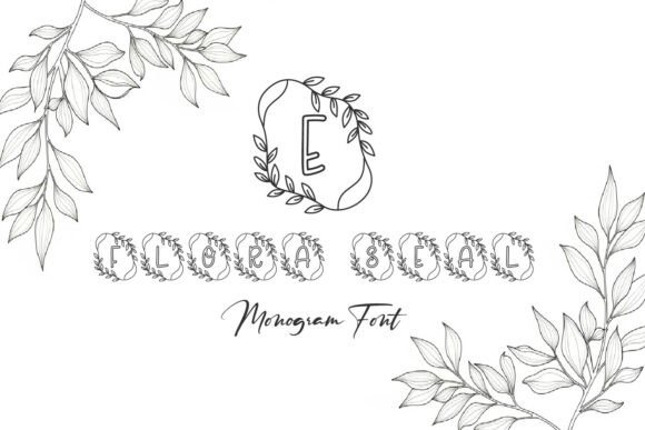 Flora Seal Monogram: A Delicate Floral Font
