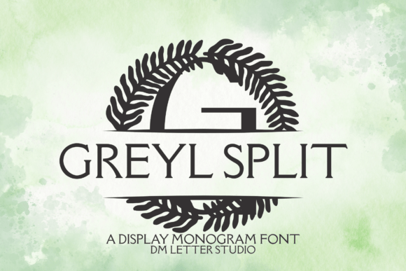 Greyl Split Monogram: A Modern Font for Elegant Publishing