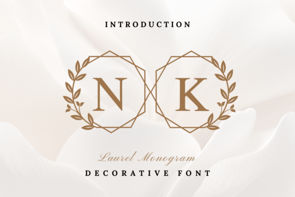 Laurel Monogram: A Handwritten Font for Polished Branding