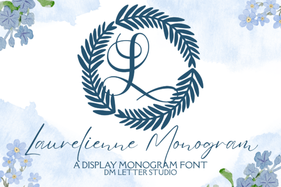 Laurelienne Monogram: A Graceful Decorative Font