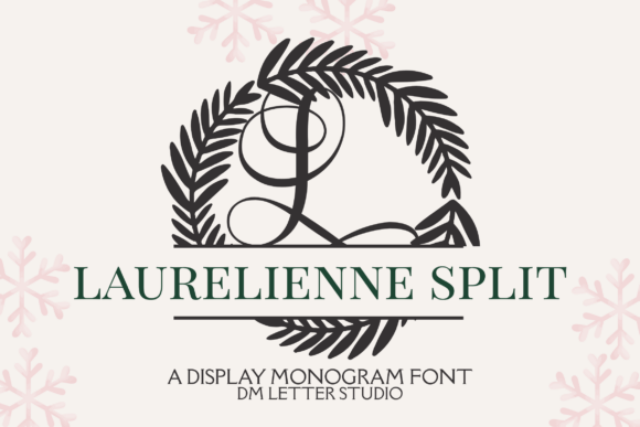 Laurelienne Split Monogram: A Graceful Decorative Font