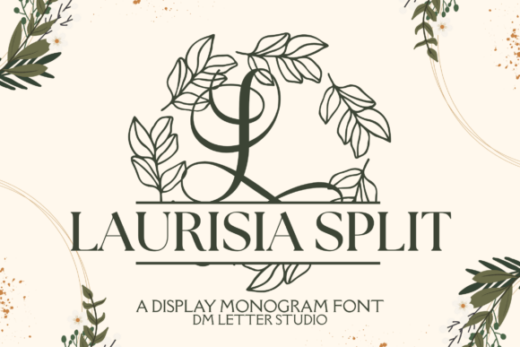 Laurisia Split Monogram: A Graceful Font for Editorial Design