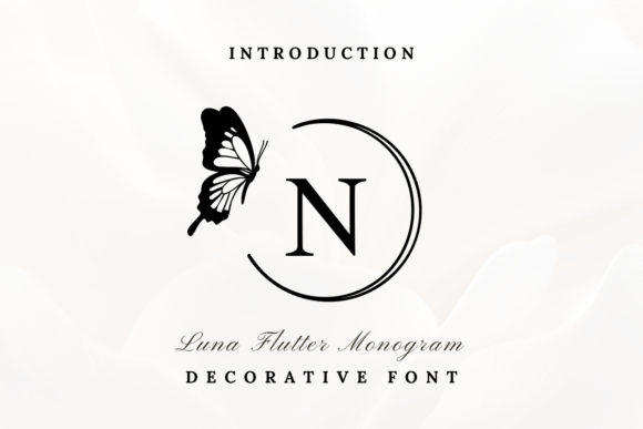 Luna Flutter Monogram: A Handwritten Font for Elegant Branding