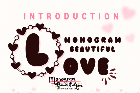Monogram Beautiful Love: A Decorative Font for Elegant Publishing