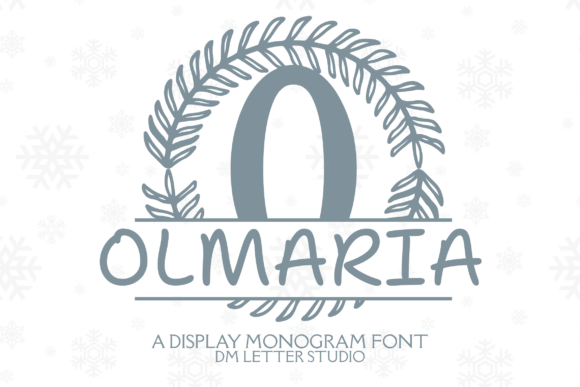Olmaria Split Monogram: A Font for Elegant Editorial Design