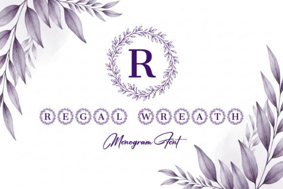 Regal Wreath Monogram: A Font for Elegant Web Design