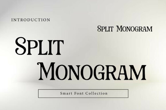 Split Monogram: The Elegant Serif Font for Branding