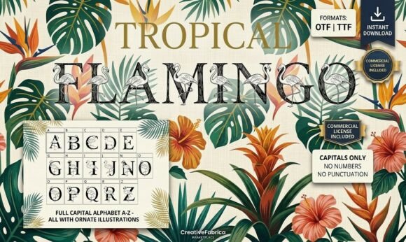 Tropical Flamingo: A Font for Elegant and Nature-Inspired Branding