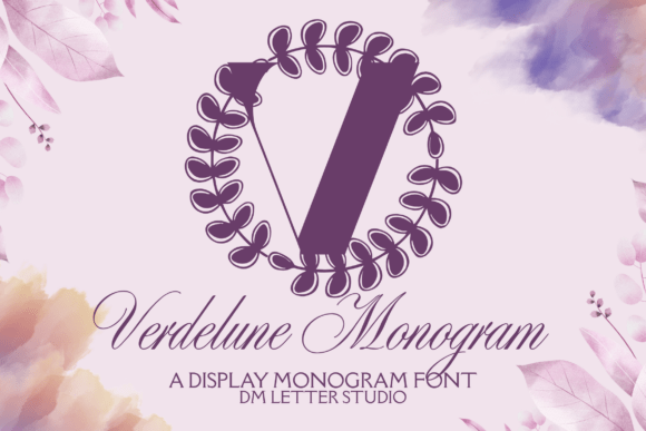 Verdelune Monogram: A Font for Elegant Handmade Creations
