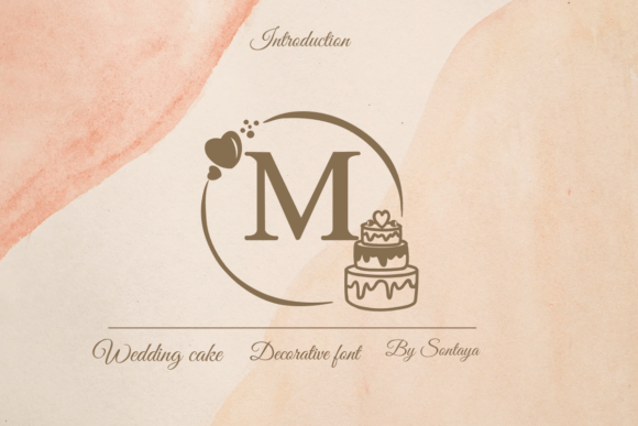 Wedding Cake Monogram: A Charming Decorative Font for Makers
