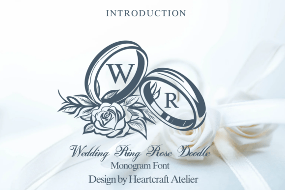 Wedding Ring Rose Doodle: A Font for Timeless Elegance
