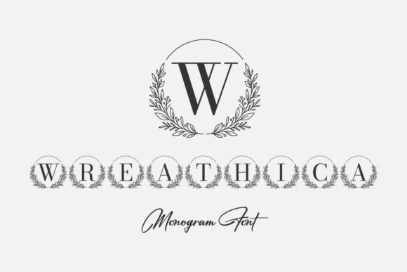 Wreathica Monogram: A Font for Elegant Editorial Design
